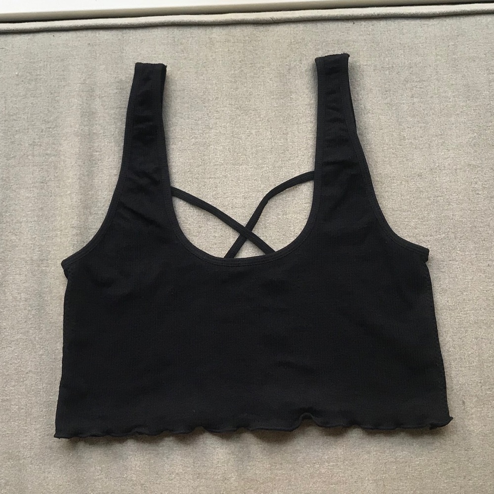 Black Free Press Bralette, Size L
